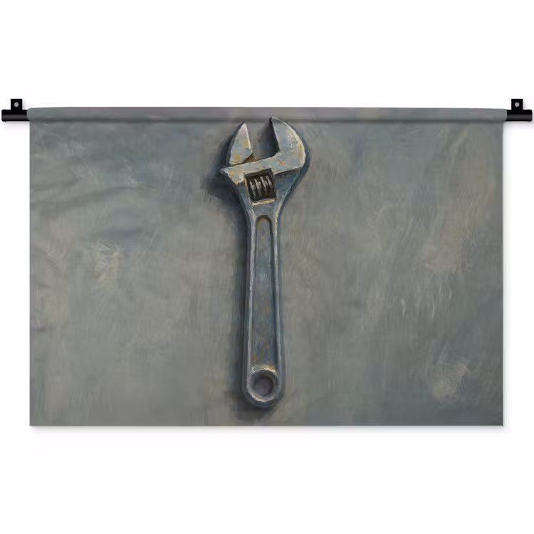 Wandkleed - Moersleutel - Gereedschap - Verf — 1