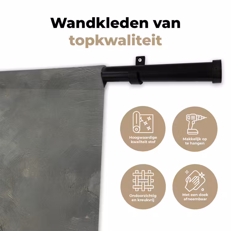 Wandkleed - Steeksleutel - Schilderij - Gereedschap - Verf — 3