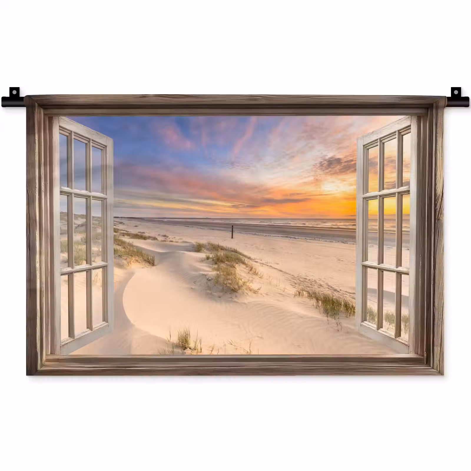 Wandkleed - Doorkijk - Strand - Duinen - Natuur - Landschap — 1