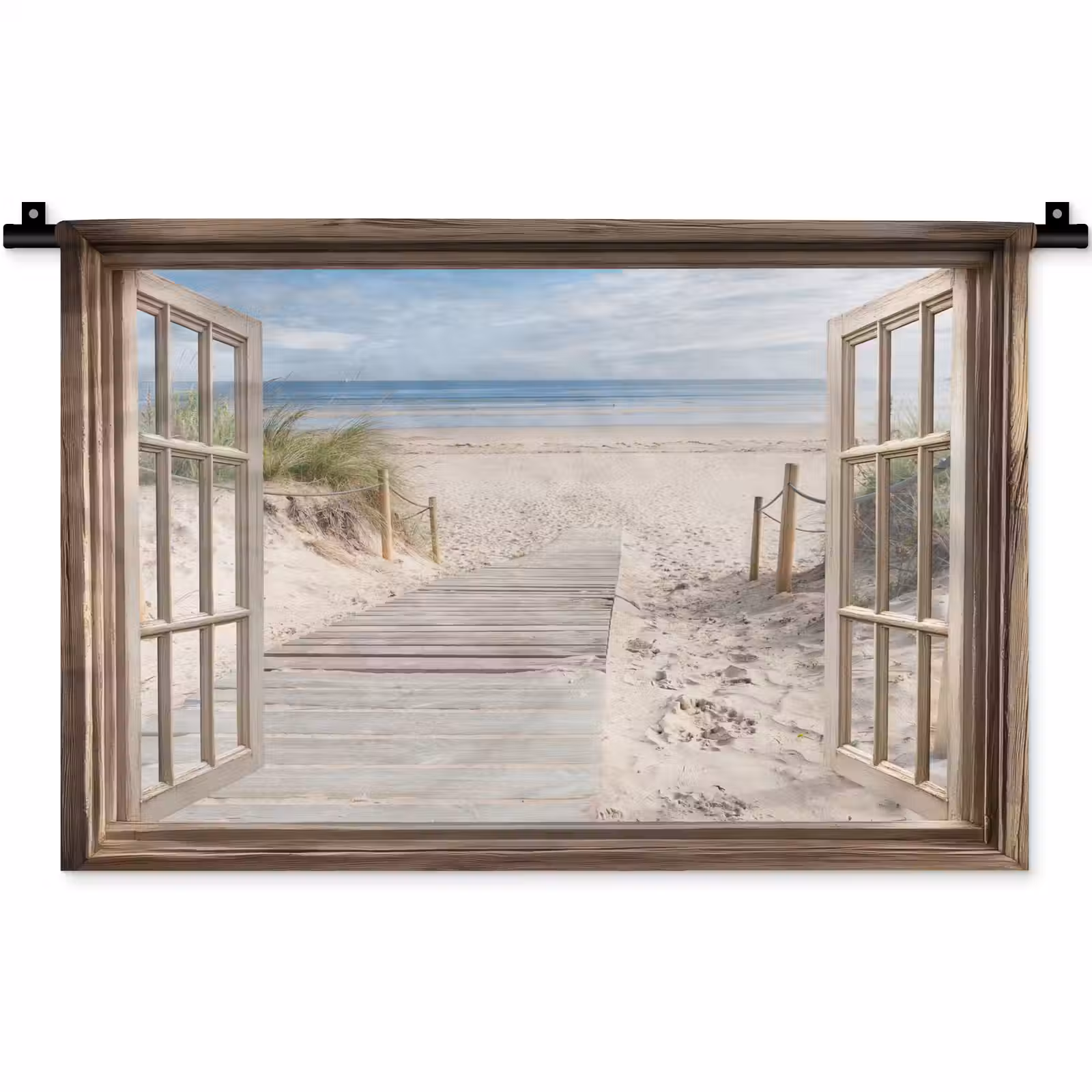 Wandkleed - Doorkijk - Strand - Duinen - Pad - Landschap — 1