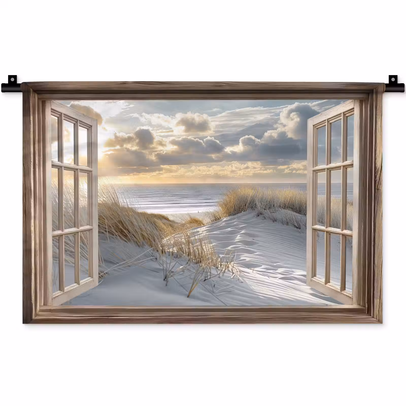Wandkleed - Doorkijk - Strand - Duinen - Zee - Natuur — 1