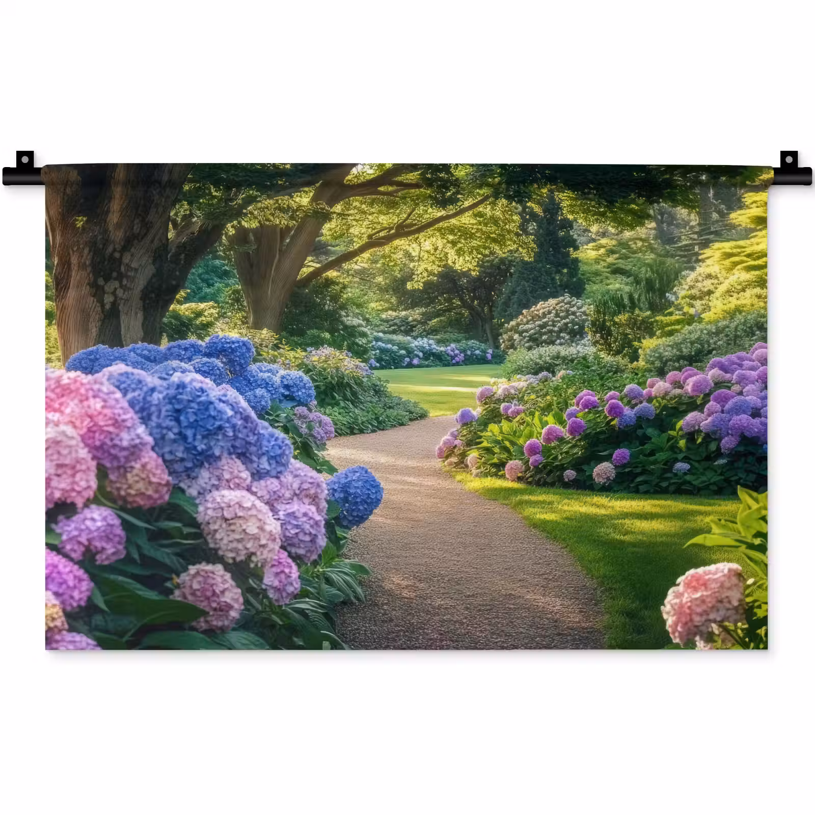 Wandkleed - Hortensia- Park - Pad — 1