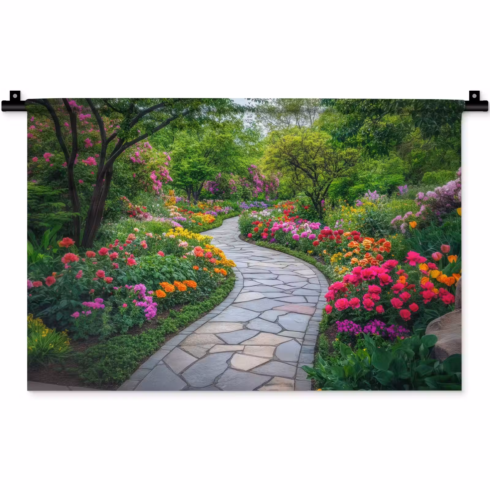 Wandkleed - Park - Bloemen - Tuin — 1