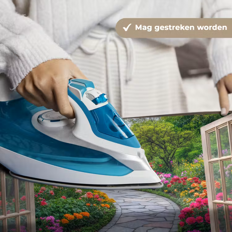 Wandkleed - Doorkijk - Bloemen - Tuinpad - Natuur - Raam — 6