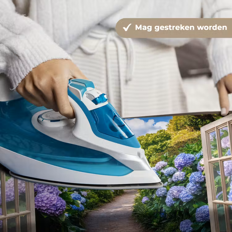 Wandkleed - Doorkijk - Hortensia - Pad - Natuur — 6