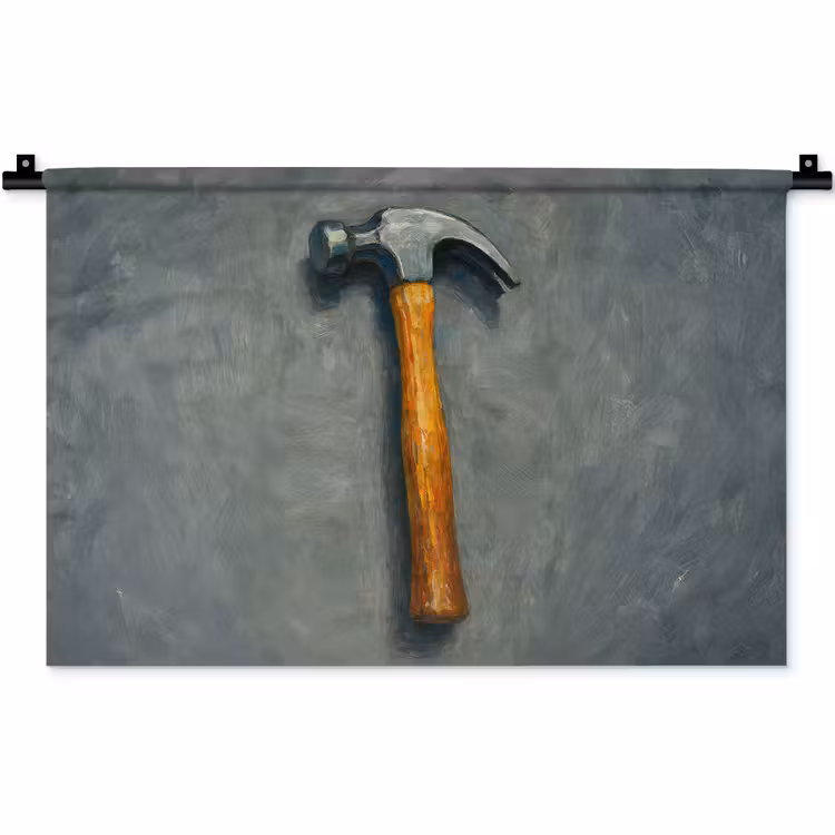 Wandkleed - Hamer - Schilderij - Gereedschap — 1