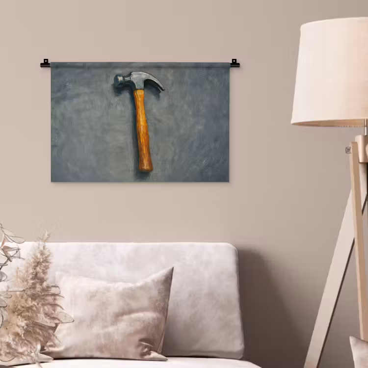 Wandkleed - Hamer - Schilderij - Gereedschap — 2