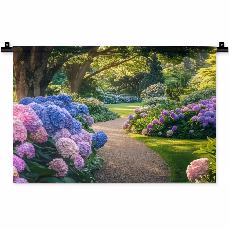 Wandkleed - Hortensia- Park - Pad — 1