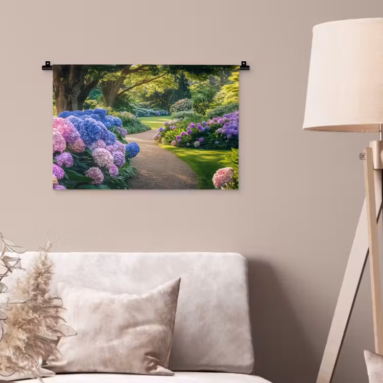 Wandkleed - Hortensia- Park - Pad — 2