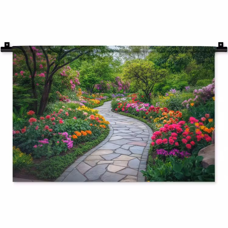 Wandkleed - Park - Bloemen - Tuin — 1