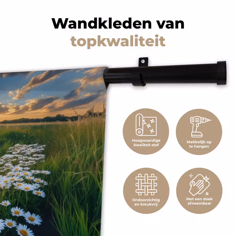 Wandkleed - Beekje - Landschap - Margriet — 3