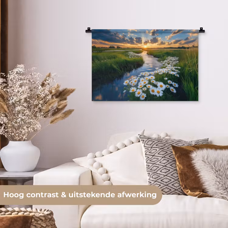 Wandkleed - Beekje - Landschap - Margriet — 4