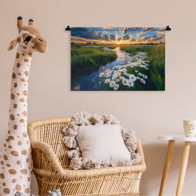 Wandkleed - Beekje - Landschap - Margriet — 5