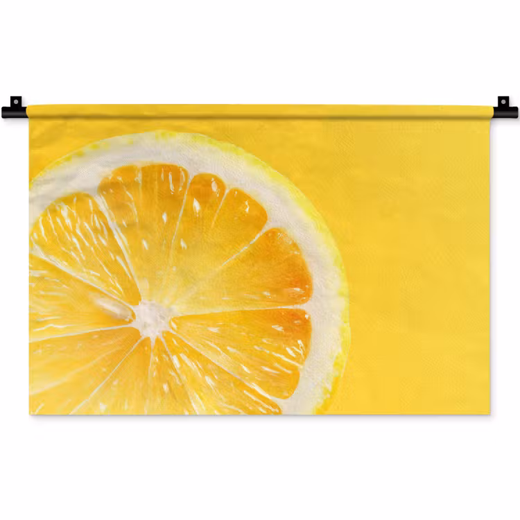 Wandkleed - Citroen - Geel - Zonnig — 1