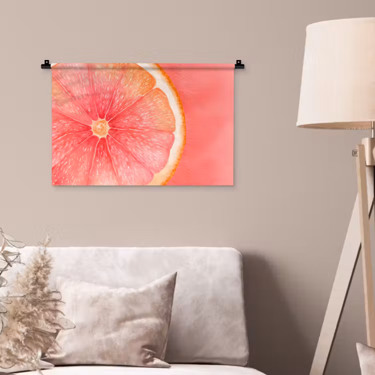 Wandkleed - Grapefruit - Roze - Levendig — 2