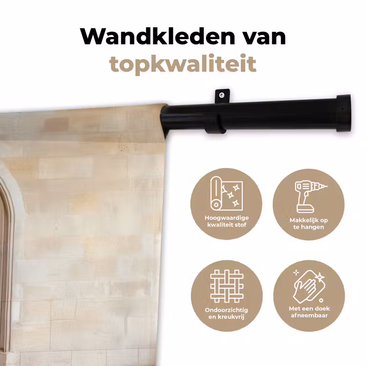 Wandkleed - Houten - Deur - Lantaarn — 3
