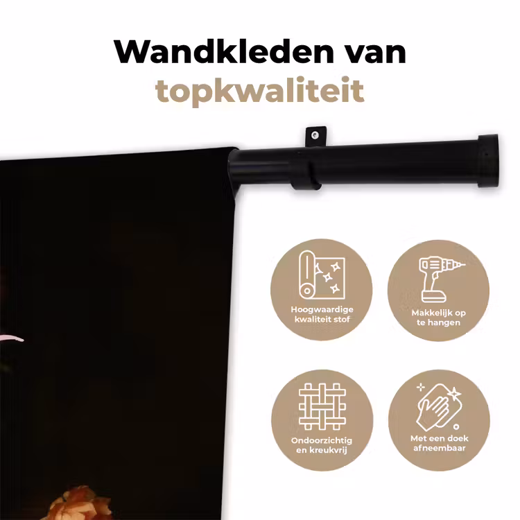 Wandkleed - Liefde - Modern - Bloemen — 3