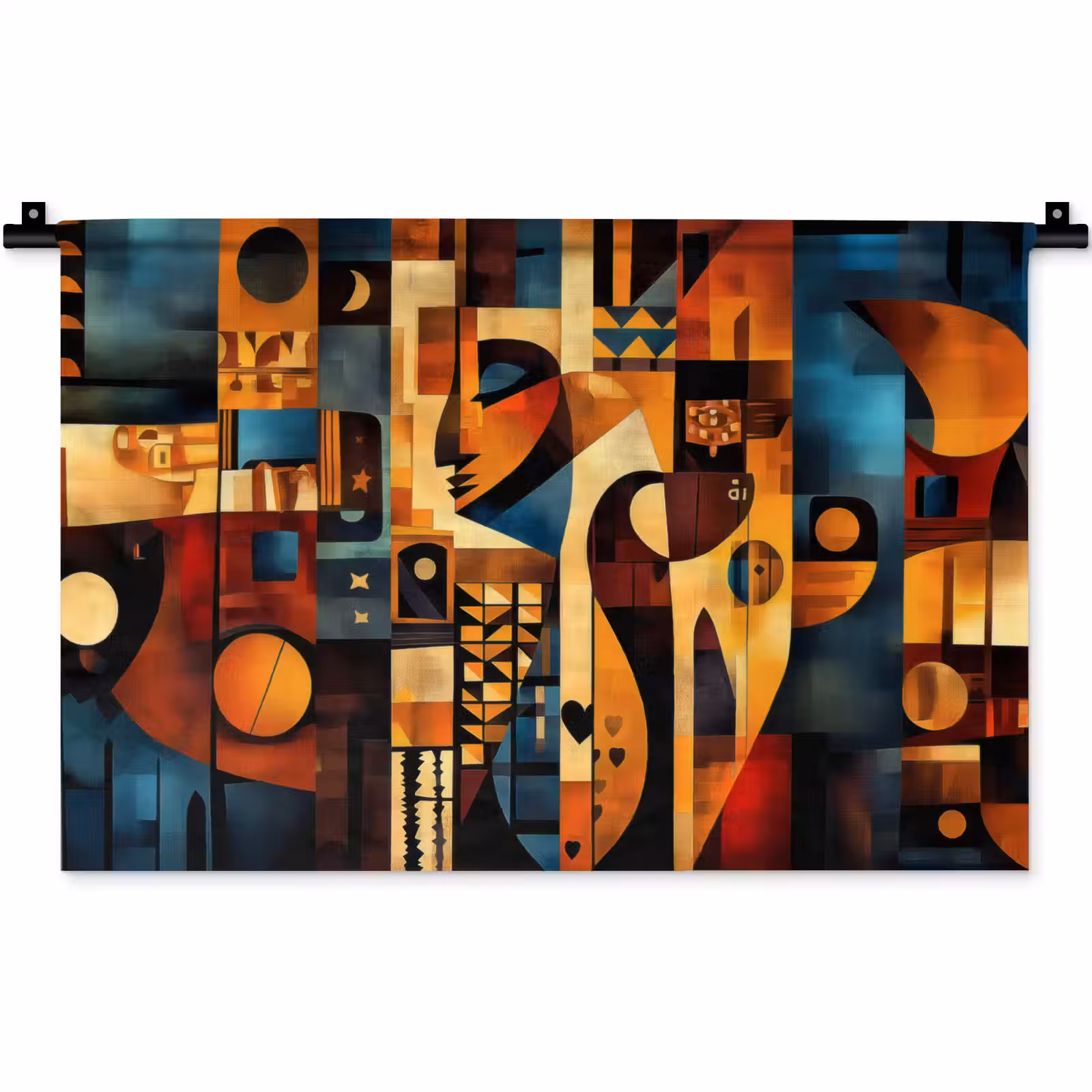Wandkleed - Figuren - Abstract - Symbolen — 1