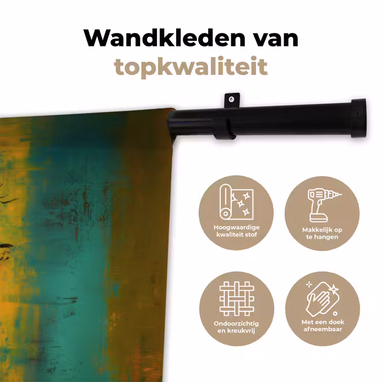 Wandkleed - Dansen - Vrouwen - Verfstructuur — 3