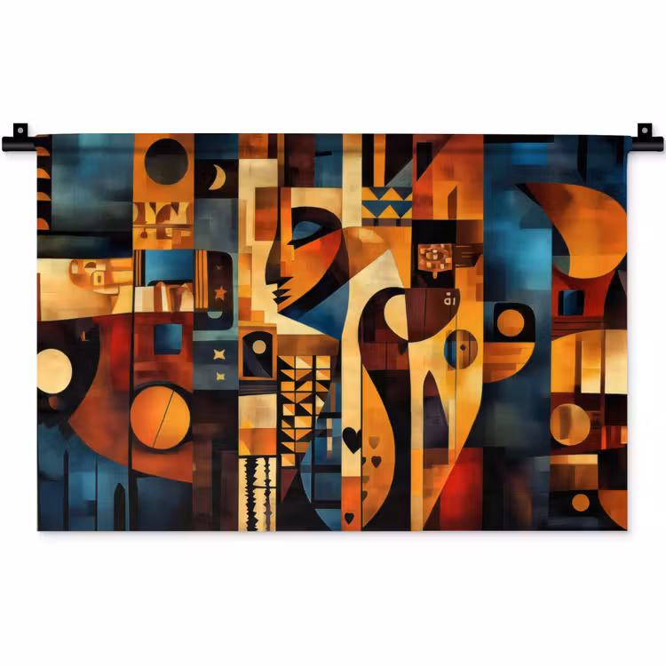 Wandkleed - Figuren - Abstract - Symbolen — 1