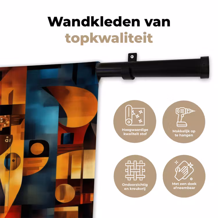 Wandkleed - Figuren - Abstract - Symbolen — 3