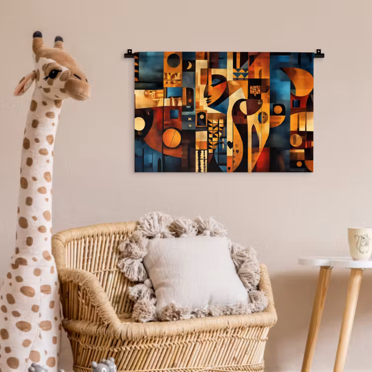 Wandkleed - Figuren - Abstract - Symbolen — 5