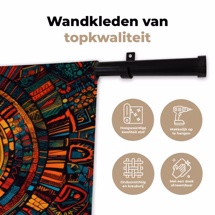 Wandkleed - Mandala - Cirkels - Patronen — 3