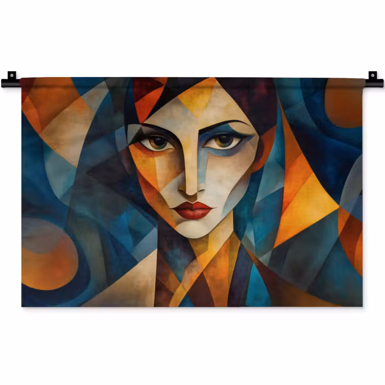 Wandkleed - Portret - Abstract - Vormen — 1