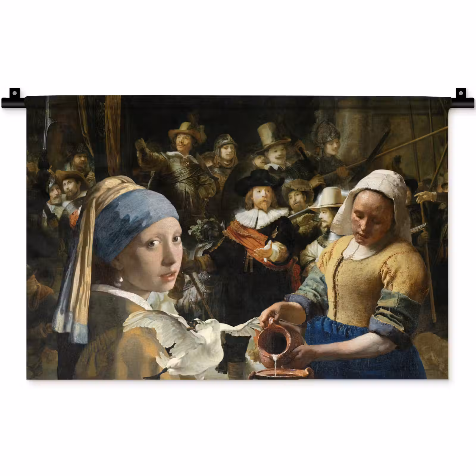 Wandkleed - Schilderij - Oude Meesters - Zwaan — 1