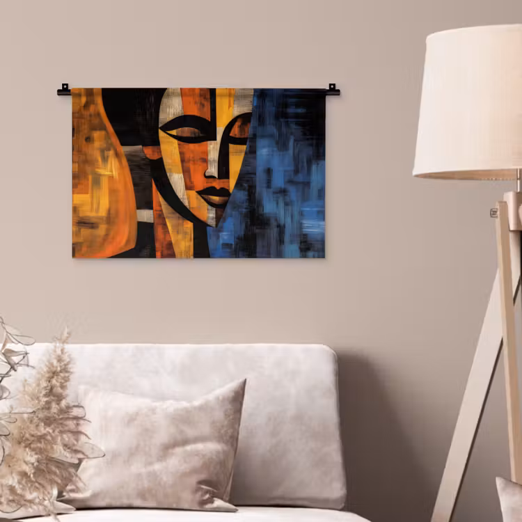 Wandkleed - Abstract - Portret - Kleurvakken — 2