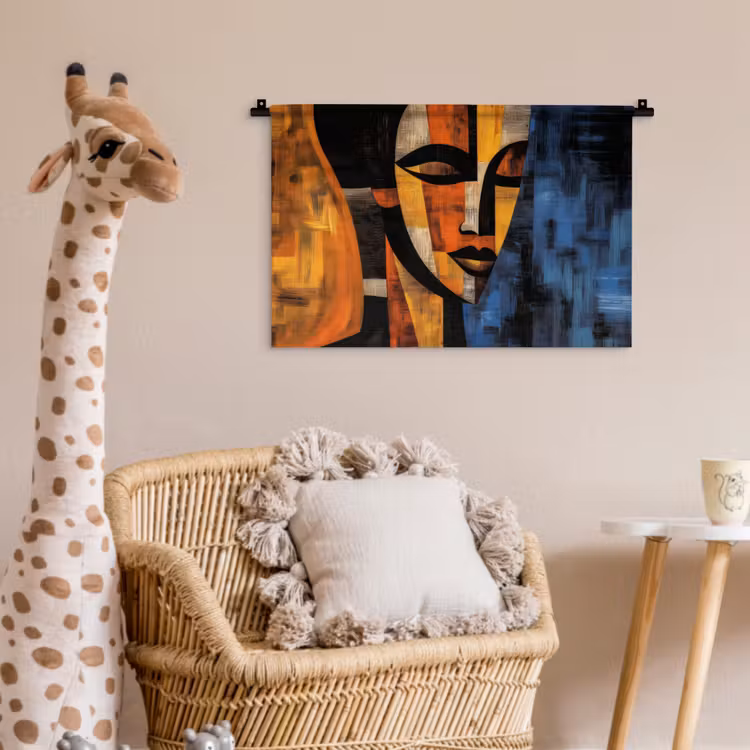 Wandkleed - Abstract - Portret - Kleurvakken — 5
