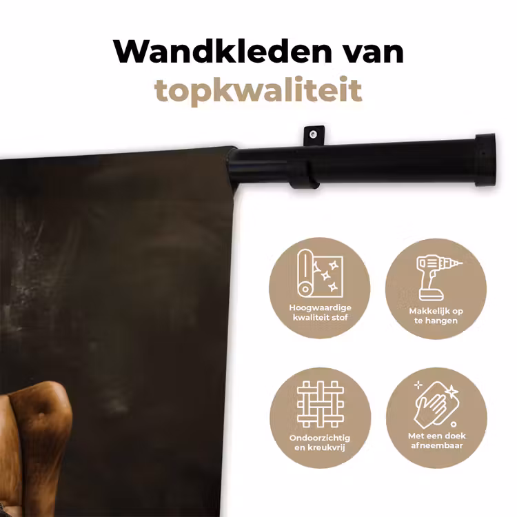 Wandkleed - Hert - Zonnebril - Zwart - Pak — 3