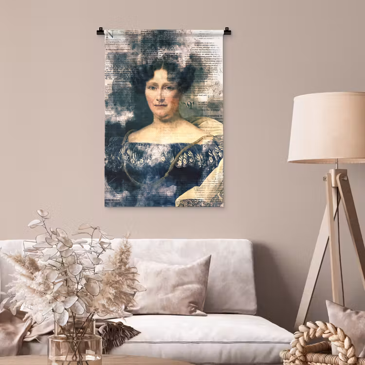 Wandkleed - Johanna Henriette Engelen - Dubois Drahonet - Krant — 2