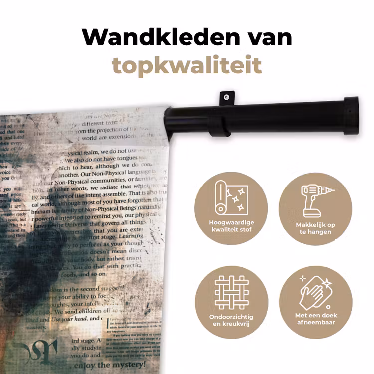 Wandkleed - Johanna Henriette Engelen - Dubois Drahonet - Krant — 3