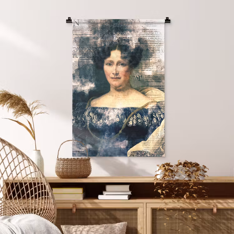 Wandkleed - Johanna Henriette Engelen - Dubois Drahonet - Krant — 4