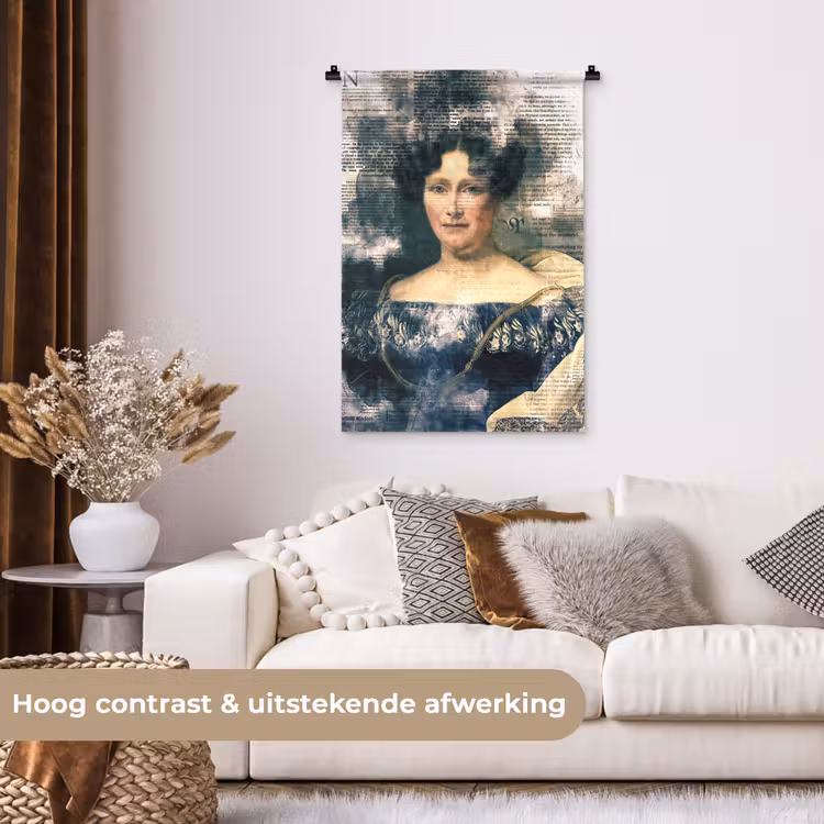 Wandkleed - Johanna Henriette Engelen - Dubois Drahonet - Krant — 5