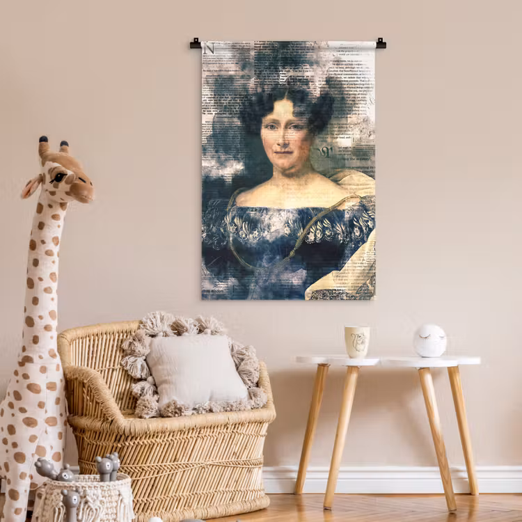 Wandkleed - Johanna Henriette Engelen - Dubois Drahonet - Krant — 6
