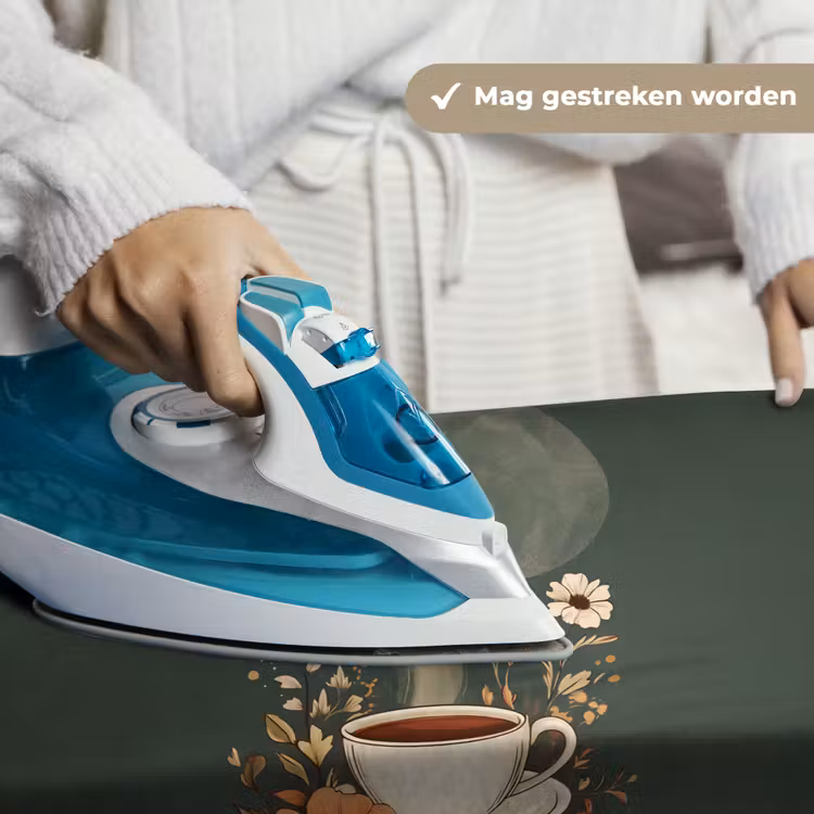 Wandkleed - Kop - Bloemen - Groen - Koffie — 6