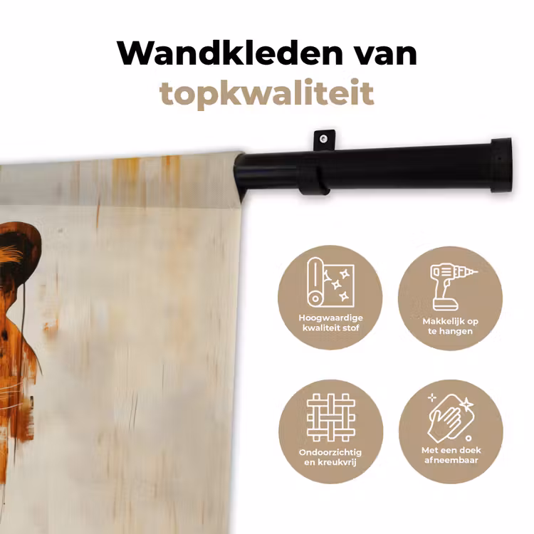 Wandkleed - Luipaard - Symmetrisch - Strepen — 3