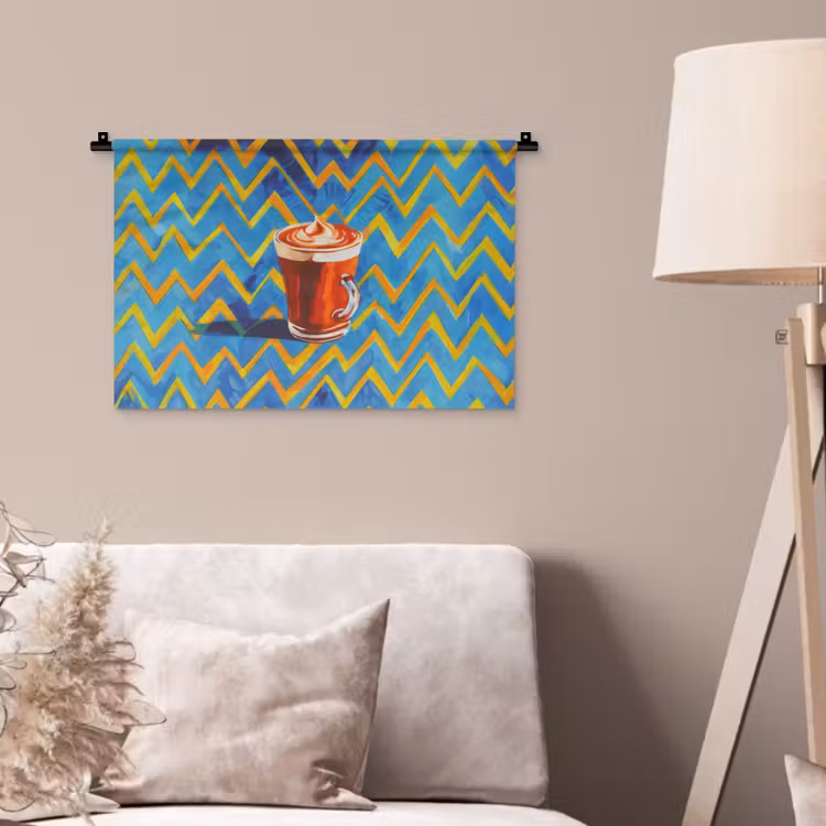 Wandkleed - Mok - Koffie - Zigzag - Slagroom — 2