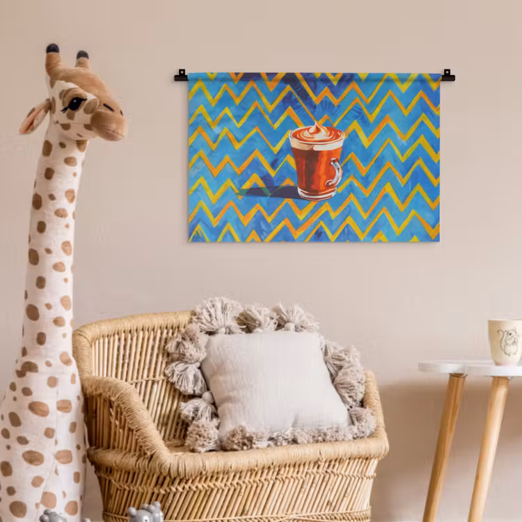 Wandkleed - Mok - Koffie - Zigzag - Slagroom — 5