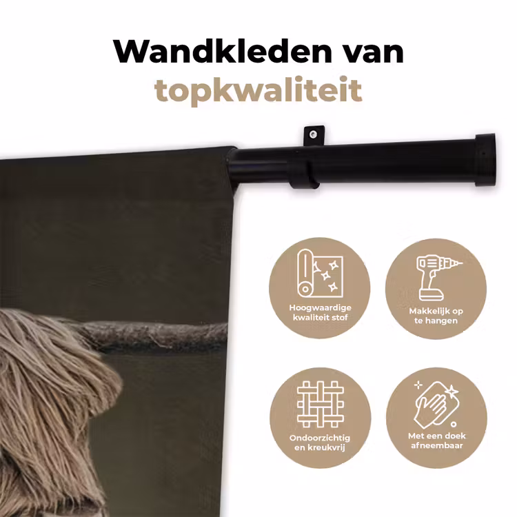 Wandkleed - Oude Meesters - Schotse Hooglander - Dieren — 3