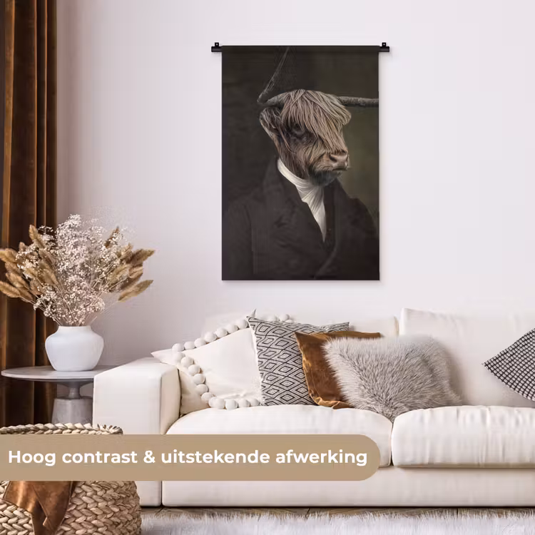Wandkleed - Oude Meesters - Schotse Hooglander - Dieren — 5