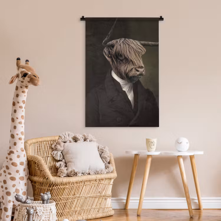 Wandkleed - Oude Meesters - Schotse Hooglander - Dieren — 6