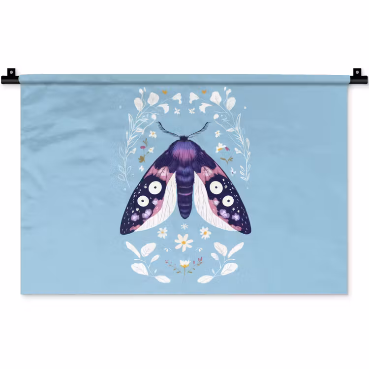 Wandkleed - Bladeren - Wit - Vlinder - Insect — 1