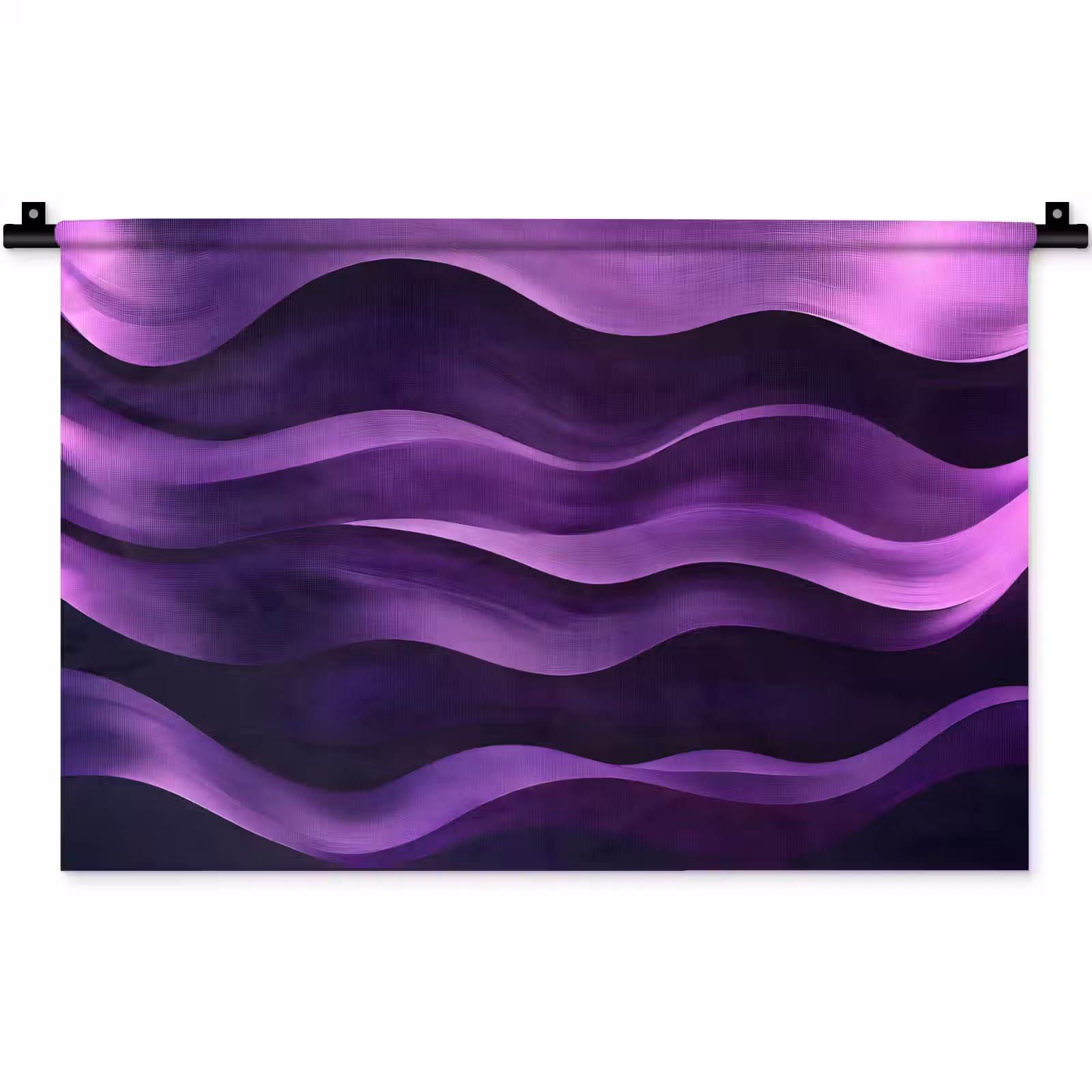 Wandkleed - Golven - Abstract - Paars — 1