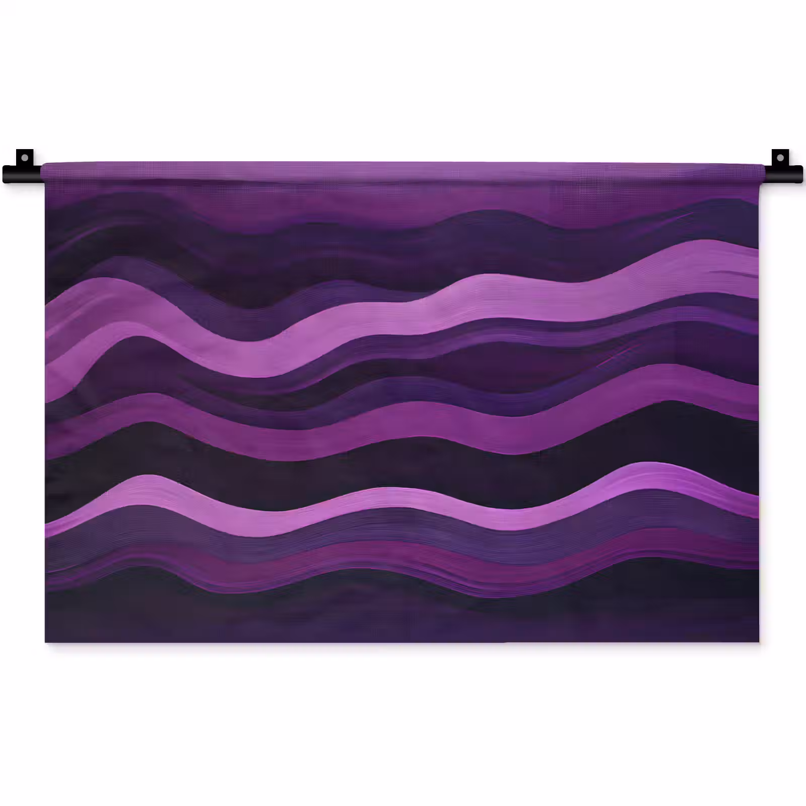 Wandkleed - Lijnen - Golven - Paars - Abstract — 1
