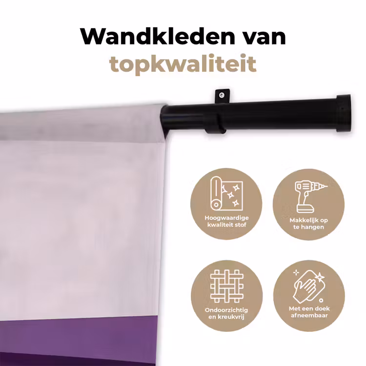 Wandkleed - Cocktail - Paars - Minimalistisch - Citroen — 3