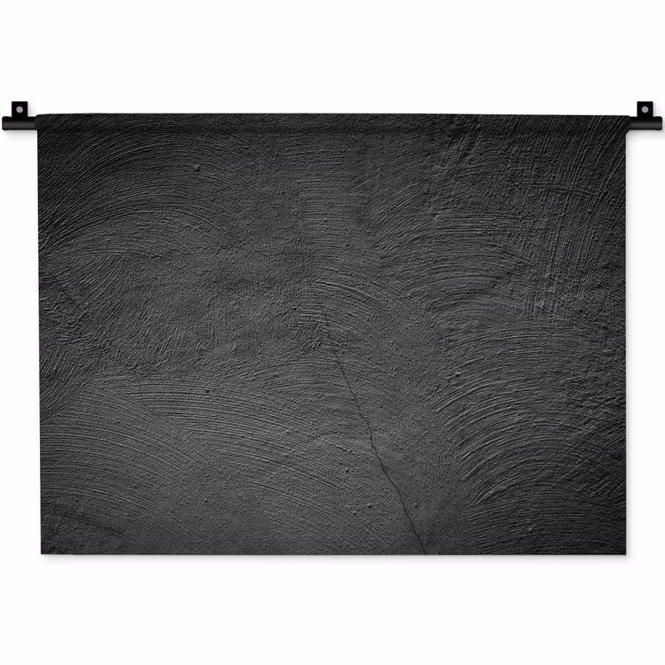 Wandkleed - Beton print - Industrieel - Zwart — 1