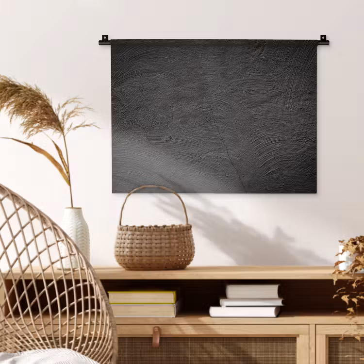 Wandkleed - Beton print - Industrieel - Zwart — 4